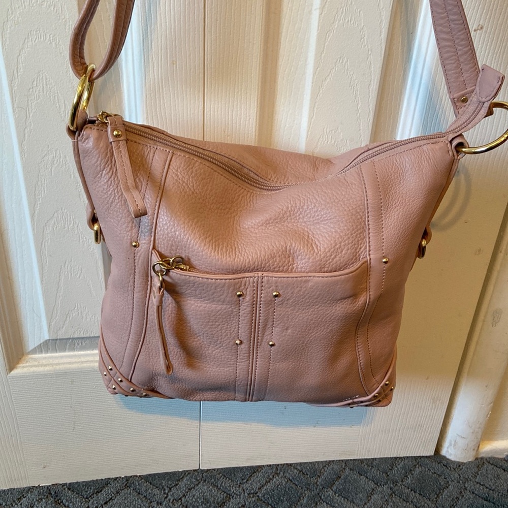 NWOT, Stone Mountain, pink leather cross body